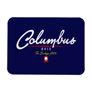 Columbus skrivar magnet