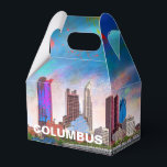 Columbus Skyline Abstrakt Art Presentaskar<br><div class="desc">Lägg till en modern pekpenna till evenemanget med den här förmånslådan som innehåller abstrakt Columbus skyline art. Perfekt för bröllop,  party eller företagsgåvor.</div>
