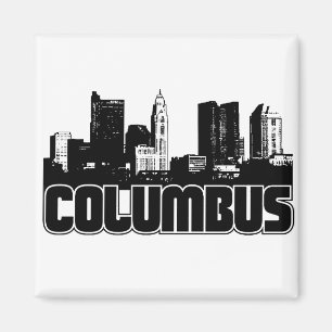 Columbus Skyline Magnet