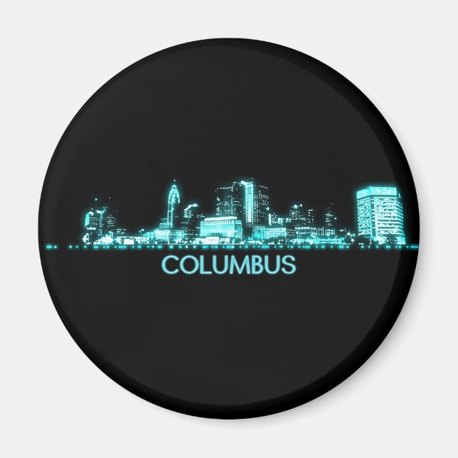 Columbus Skyline Magnet (Framsidan)