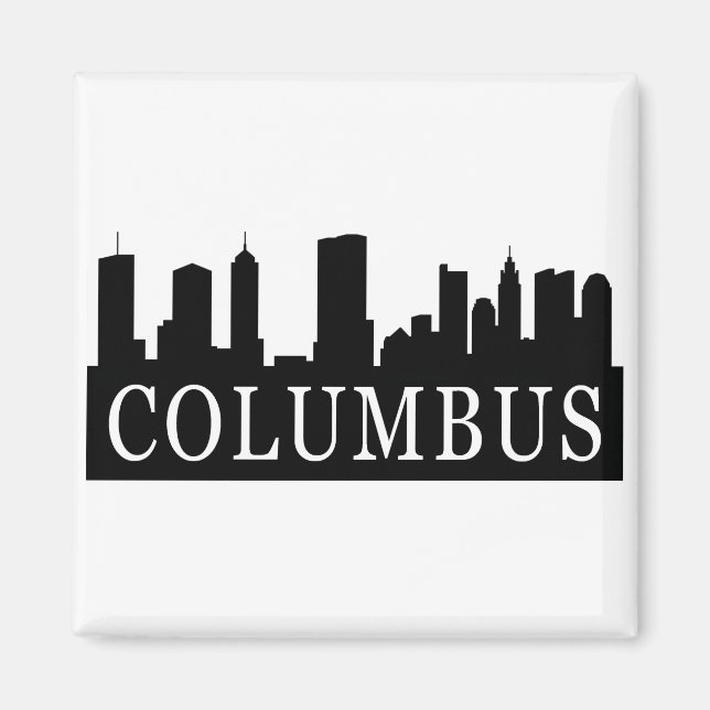 Columbus Skyline Magnet (Framsidan)