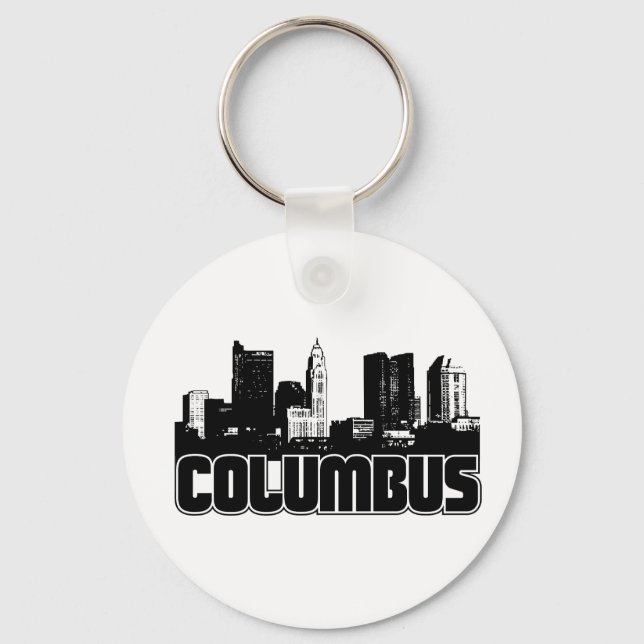 Columbus Skyline Nyckelring (Framsida)
