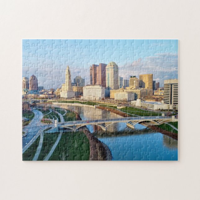 Columbus Skyline Puzzle Pussel (Horisontell)