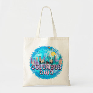 Columbus Skyline till väskan Tygkasse