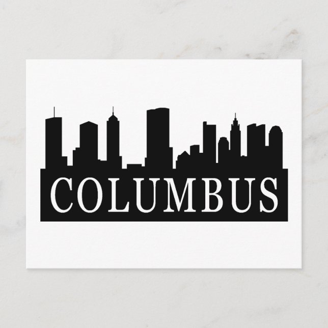 Columbus Skyline Vykort (Framsida)