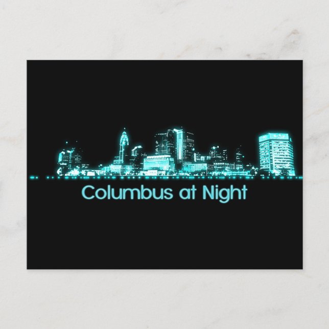 Columbus Skyline Vykort (Framsida)