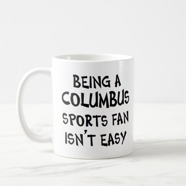 columbus sports fan, being kaffemugg (Vänster)