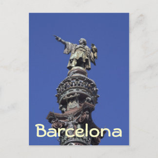 Columbus-staty, Barcelona Vykort