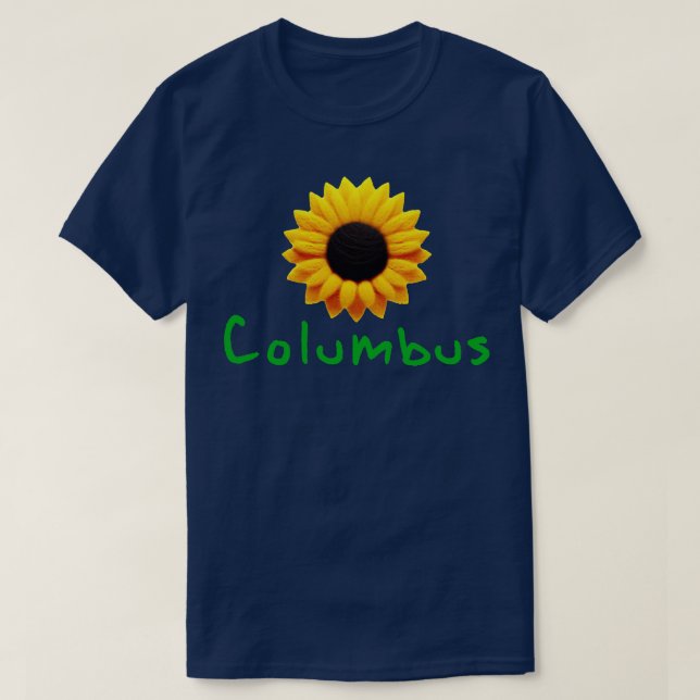 Columbus Sunblomma T Shirt (Design framsida)