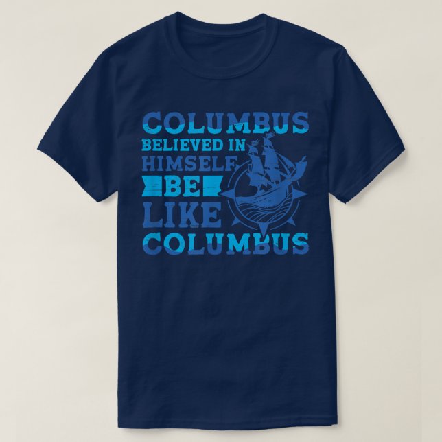 Columbus Tro 1942 American Italiano Christopher T Shirt (Design framsida)