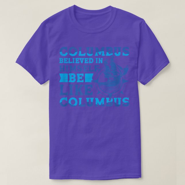 Columbus Tro 1942 American Italiano Christopher T Shirt (Design framsida)