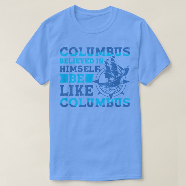 Columbus Tro 1942 American Italiano Christopher T Shirt (Design framsida)
