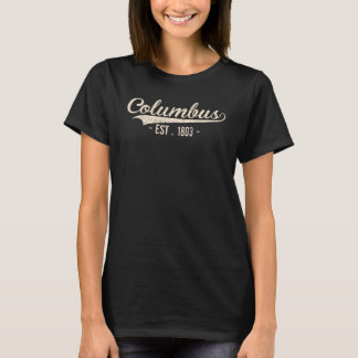 Columbus Vintage Athletic Sport Ohio T Shirt