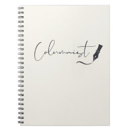 Columnist Script Notebook – Minimalist Writing Pen Anteckningsbok