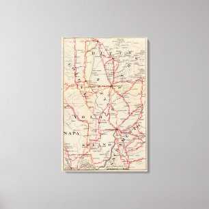 Colusa Yolo, Napa, Butte, Yuba, Sutter, Solano Canvastryck