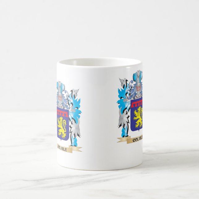 Colvile vapensköld - familjvapensköld kaffemugg (Center)