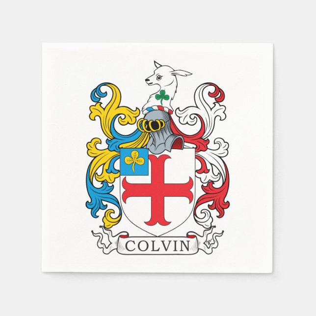 Colvin Family Crest Pappersservett (Framsidan)