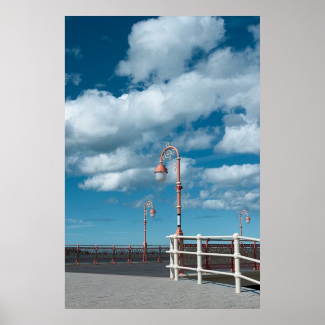 Colwyn Bay Pier Lamps Poster (Framsidan)