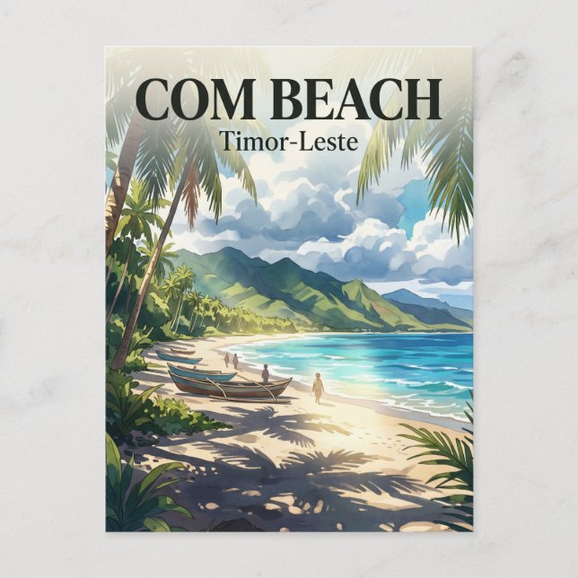 Com Beach, Com, Östtimor Östtimor Vykort (Framsida)