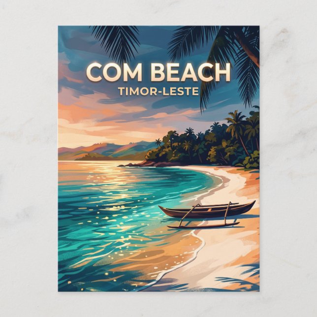 Com Beach Östtimor Vykort (Framsida)