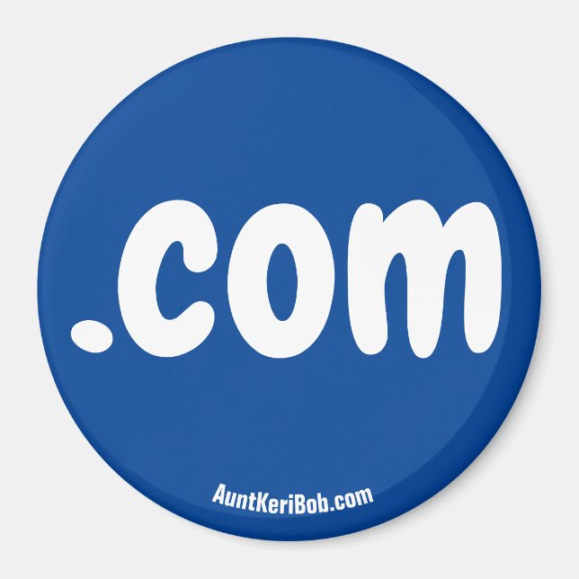 .com Red Refrigerator Magnet (Framsidan)