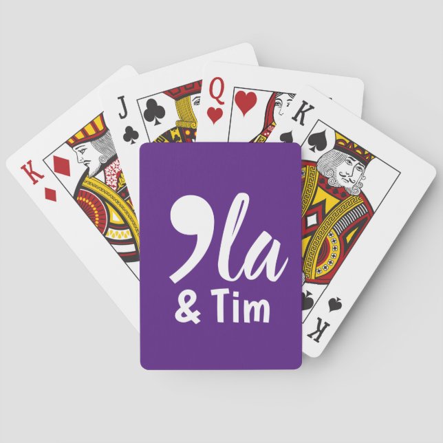 Coma Kamala och Tim 2024 Casinokort (Baksidan)