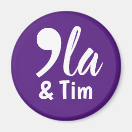 Coma Kamala och Tim 2024 Magnet