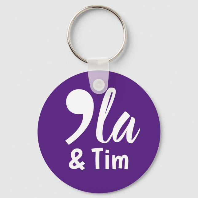 Coma Kamala och Tim 2024 Nyckelring (Framsida)