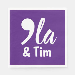 Coma Kamala och Tim 2024 Pappersservett