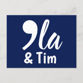 Coma Kamala och Tim 2024 Vykort
