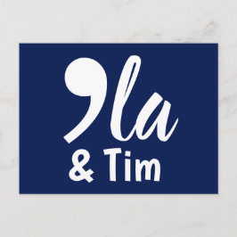 Coma Kamala och Tim 2024 Vykort