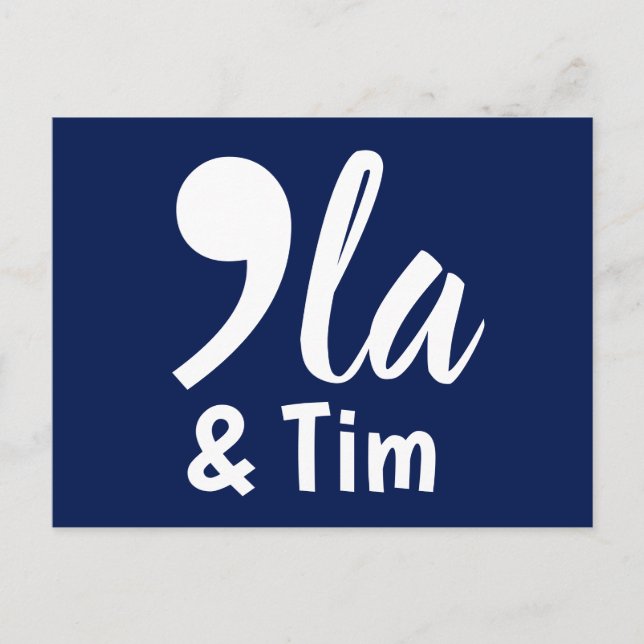 Coma Kamala och Tim 2024 Vykort (Framsida)