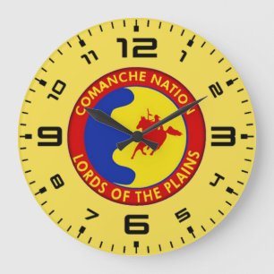 Comaanche Nation Flagga Stor Klocka