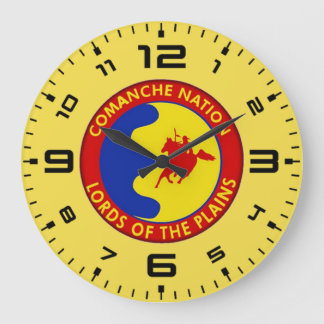 Comaanche Nation Flagga Stor Klocka