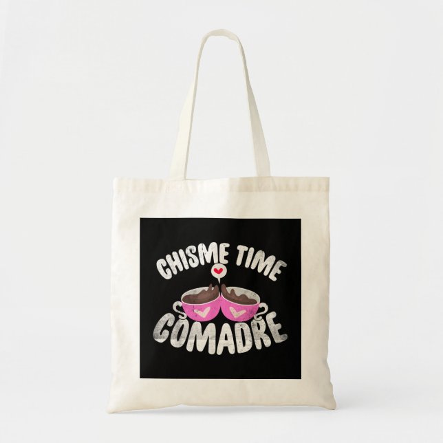 Comadre Chisme Time-kaffe, mexikan eller mexikanav Tygkasse (Framsidan)