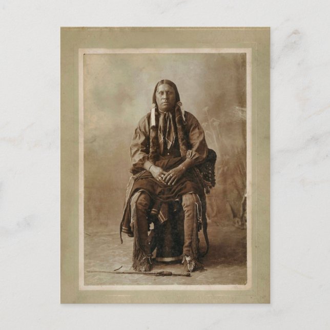 Comanche Medicine Man 1898 Vykort (Framsida)