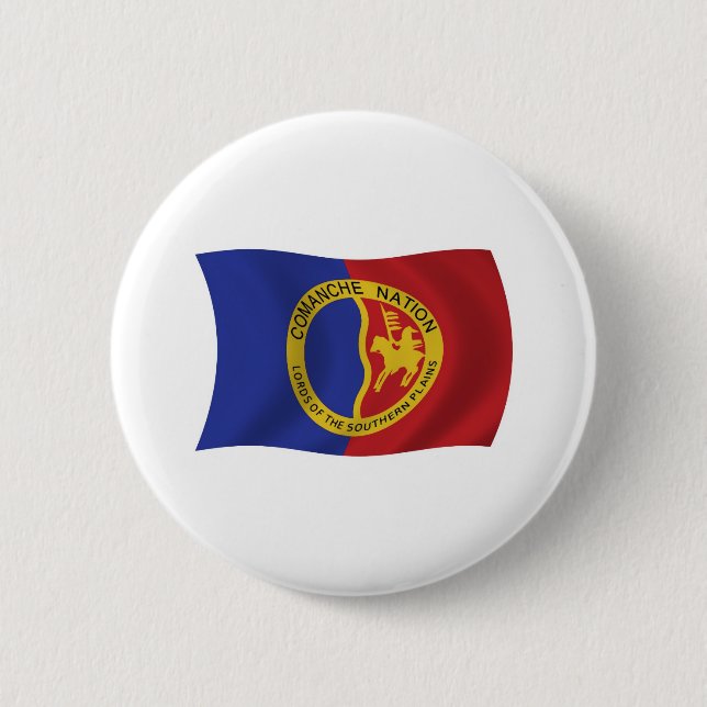 Comanche Nation Flagga Button Knapp (Framsida)