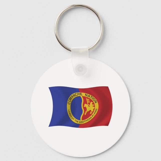 Comanche Nation Flagga Nyckelring (Framsida)
