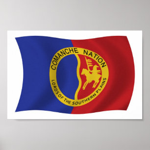 Comanche Nation Flagga Postertryck Poster
