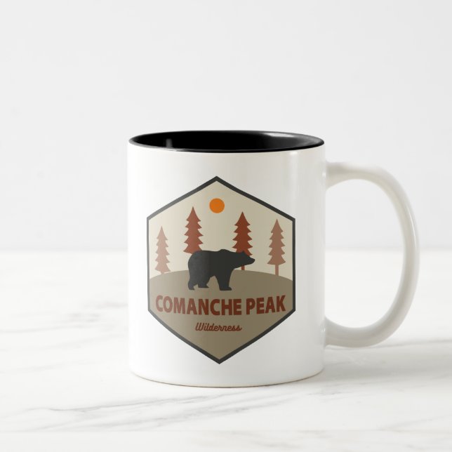 Comanche Peak Wilderness Colorado Bear Två-Tonad Mugg (Höger)