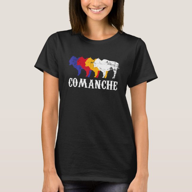 Comanche People Native Indian Medicine Wh T Shirt (Framsida)
