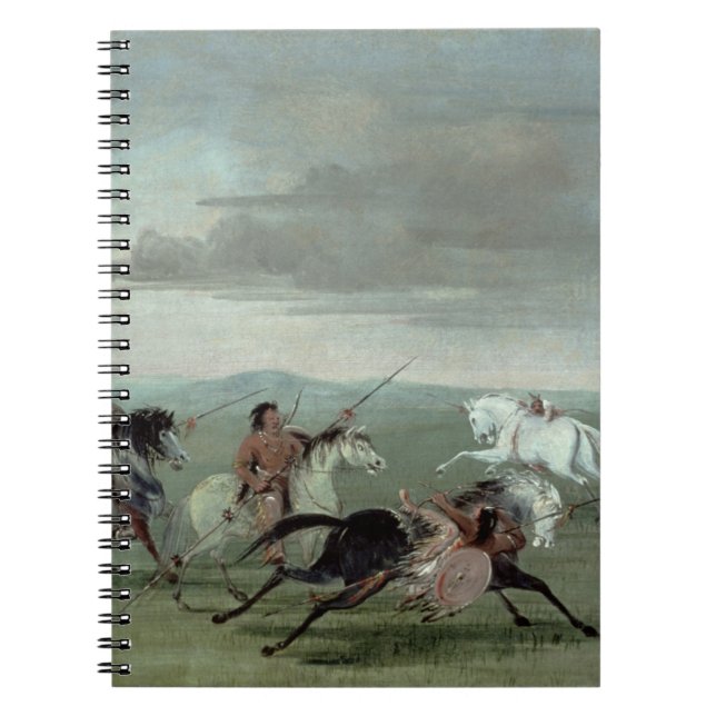 Comanchebedrifter av krigs- Horsemanship, 1834 Anteckningsbok (Framsidan)