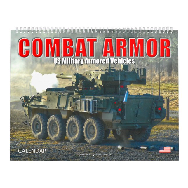 COMBAT ARMOR - USA:s militära beväpnade Fordon Kalender (Omslag)