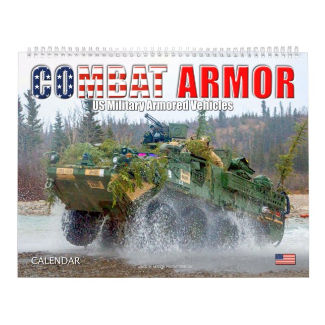 COMBAT ARMOR - USA:s militära beväpnade Fordon Kalender (Omslag)