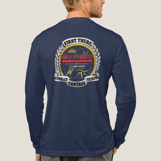 Combat Control RED fredag. Hedra de utplacerade. T Shirt (Baksida)