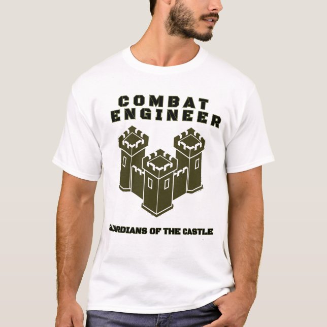 Combat Engineer Castle Guardians T‑Shirt T Shirt (Framsida)