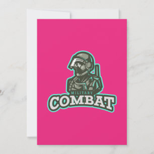 Combat Esports Emblem   Digital Warrior-logotyp Inbjudningar