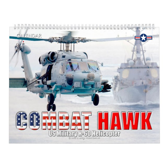 COMBAT HAWK - US Milit H-60 Helicopter Kalender (Omslag)