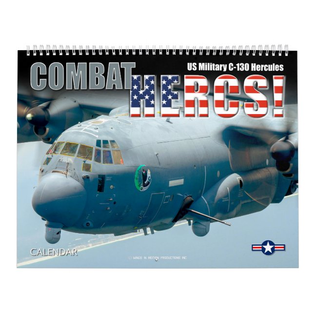 COMBAT HERCS! - Amerikanska militära C-130 Hercule Kalender (Omslag)