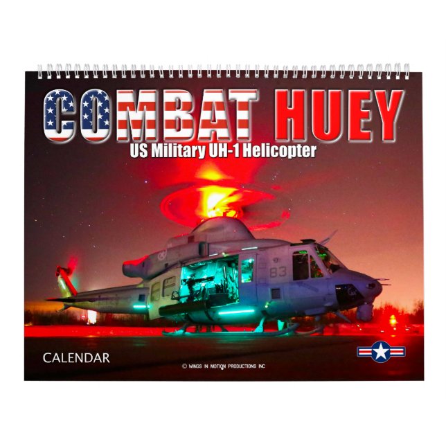 COMBAT HUEY - UH-1 Helicopter Kalender (Omslag)